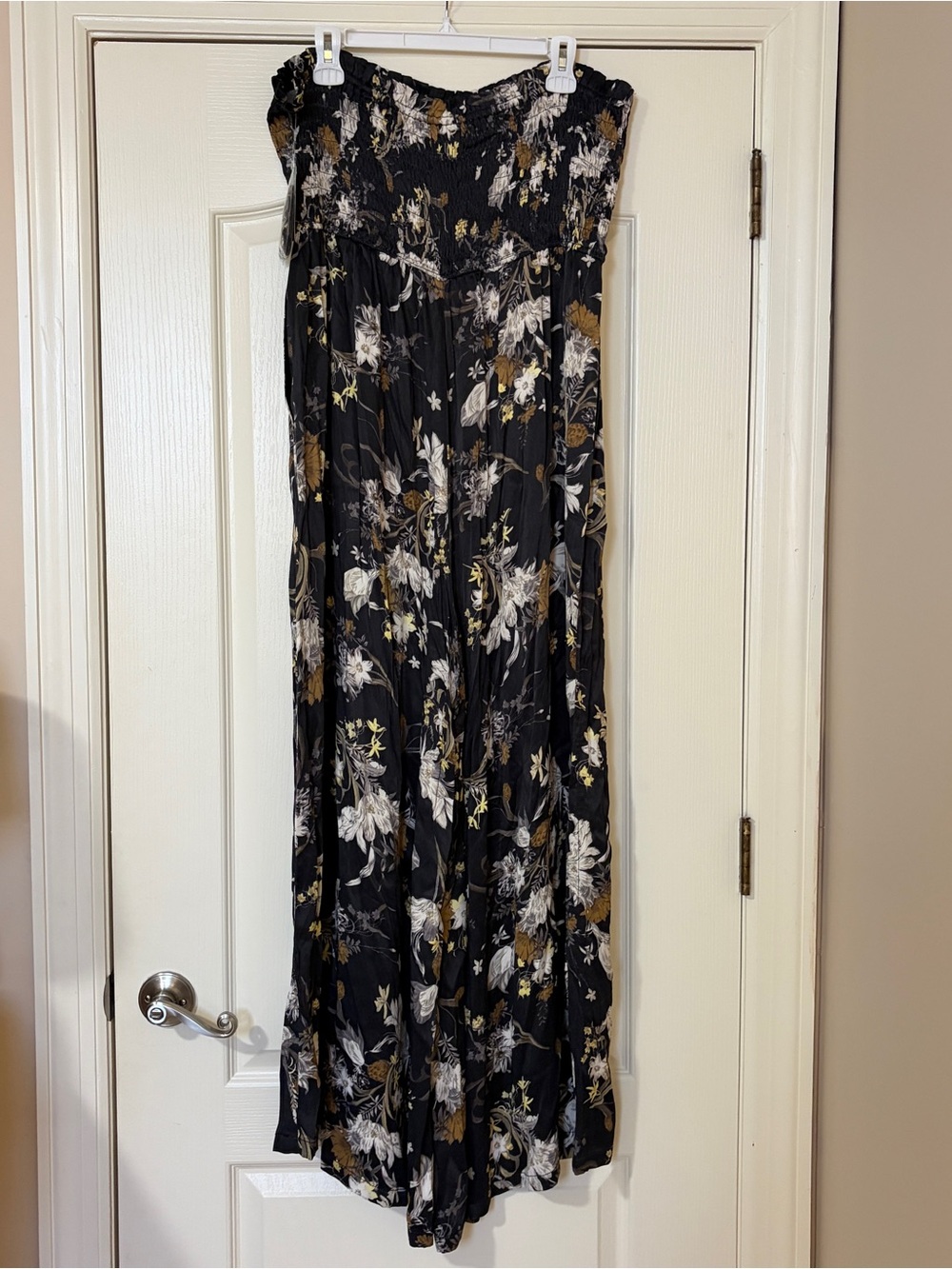 Floral Smocked Strapless Jumpsuit - Picture 2 of 16